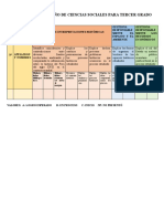 Escala de Desempeno Primera Unidad Tercero