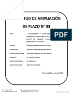SOLICITUD DE AMPLIACION DE PLAZO N 03 - COVANOR