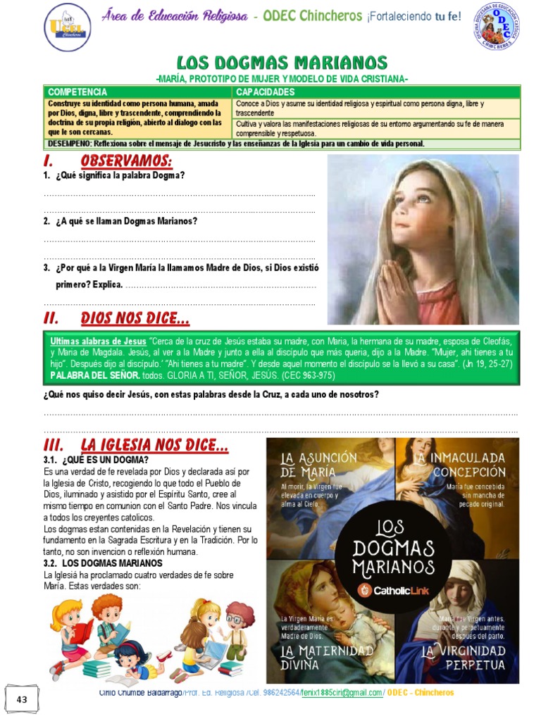13 Dogmas Marianos | PDF