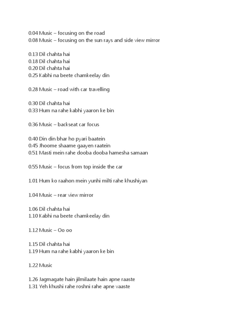 Dil Chahta Hai | PDF, image size:768x1024