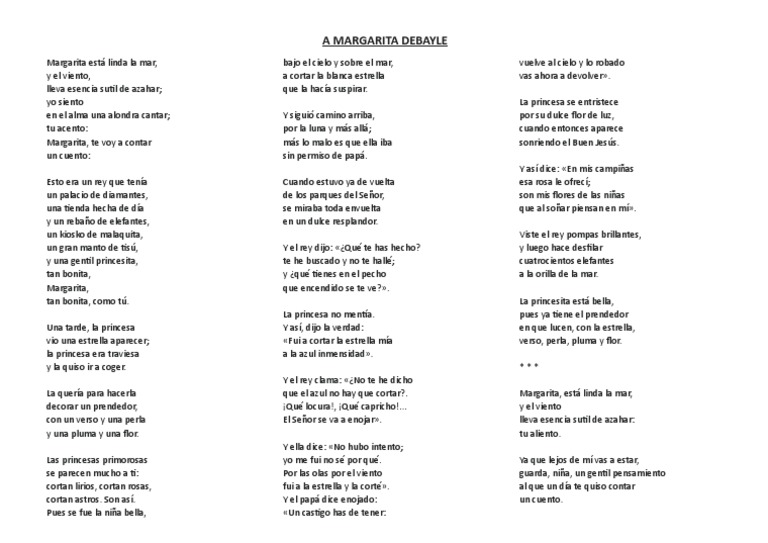 A Margarita Debayle PDF