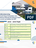 Microlearning Studi Kasus Perpajakan Atas Belanja Barang Dan Belanja Modal Terkait Perubahan UU HP