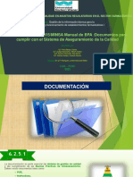 EXPOSICION BPA-Documentacion para Cumplir Con El Sistema de Aseguramiento de La Calidad