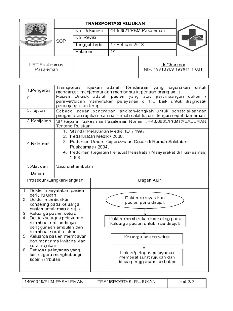 7 10 3 1 sop transportasi rujukan pdf