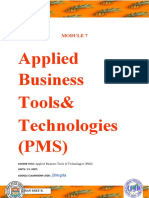 MODULE 7 Applied Business Tools and Technologies