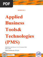 MODULE 3 Applied Business Tools and Technologies