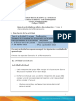 Guía de Actividades y Rúbrica de Evaluación - Unidad 1 - Tarea 2 - Generalidades de La Microeconomía