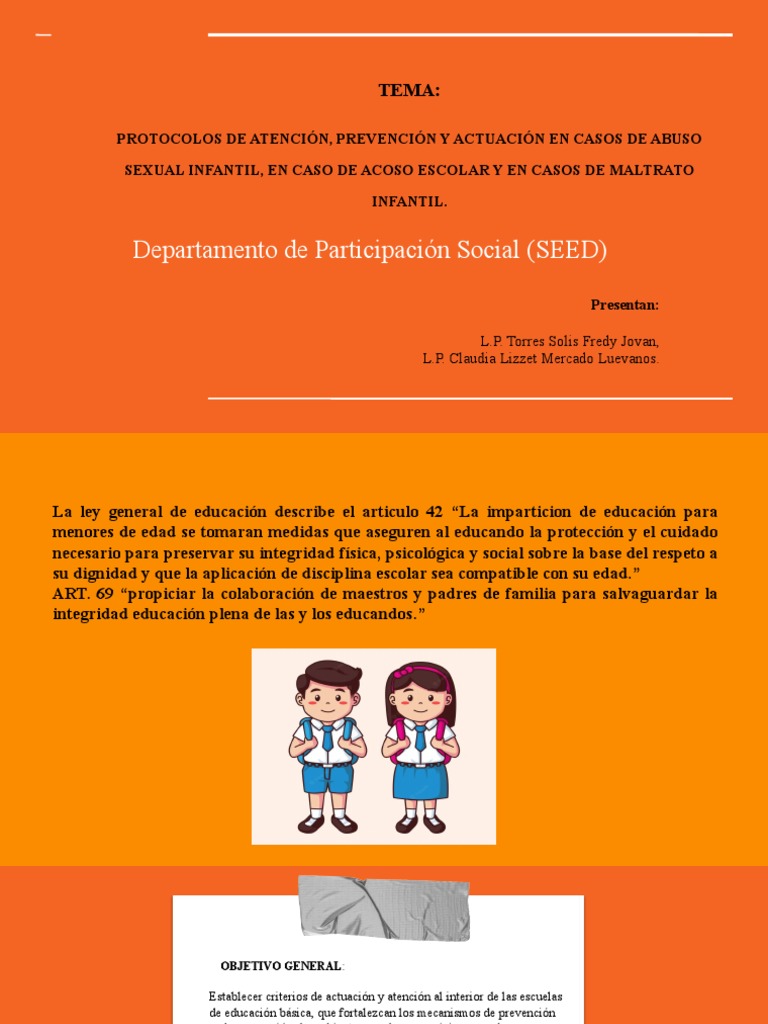 Protocolos de Atención. | PDF | Abuso Sexual Infantil | Abuso infantil