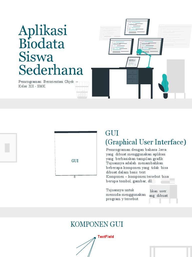 Pembuatan Aplikasi Biodata Siswa Sederhana Dengan GUI Java | PDF