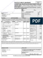 Certificate of Liability Insurance: Insurer (S) Affording Coverage Naic #