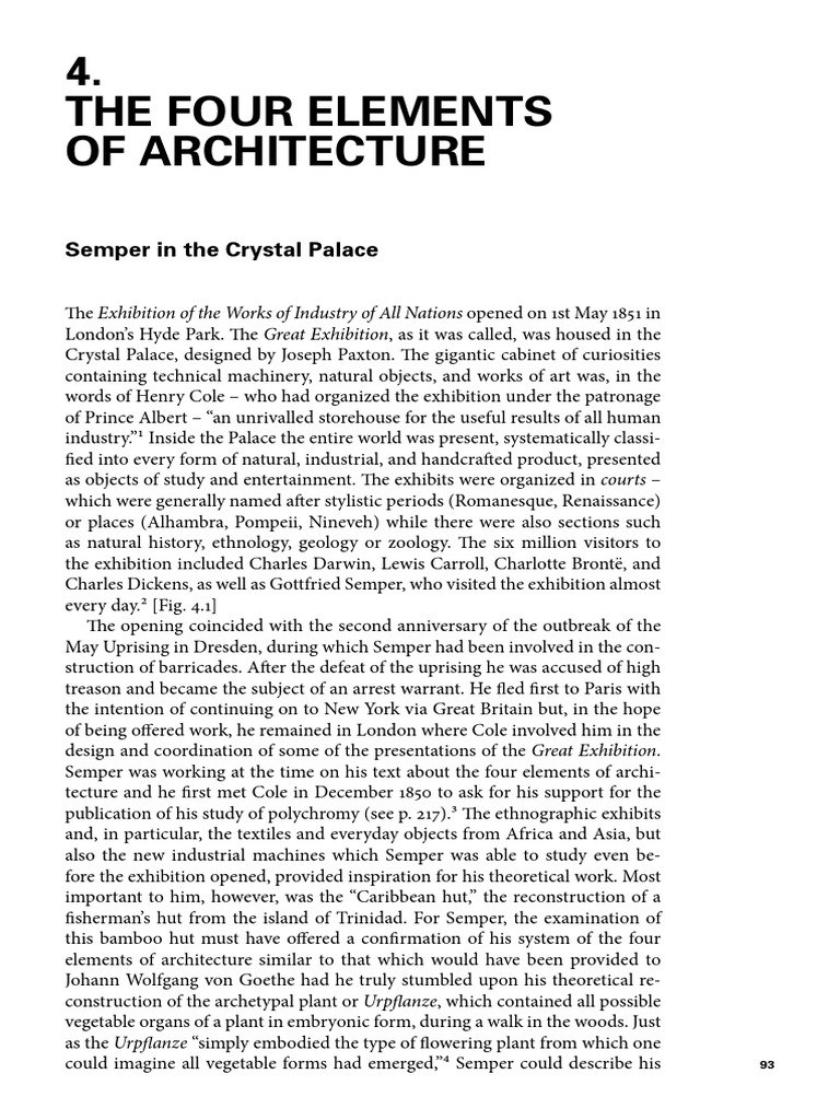 Lectura2 Four Elements Gotfrid Semper Download Free Pdf Pottery Tile