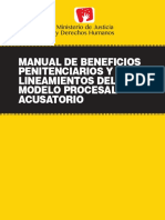Manual Beneficios Penitenciarios Lineamientos Modelo Procesal Acusatorio LP
