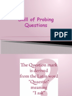 7. Skill of Probing Questions