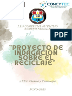 Documento A4 Portada Reporte Orgánico Gris