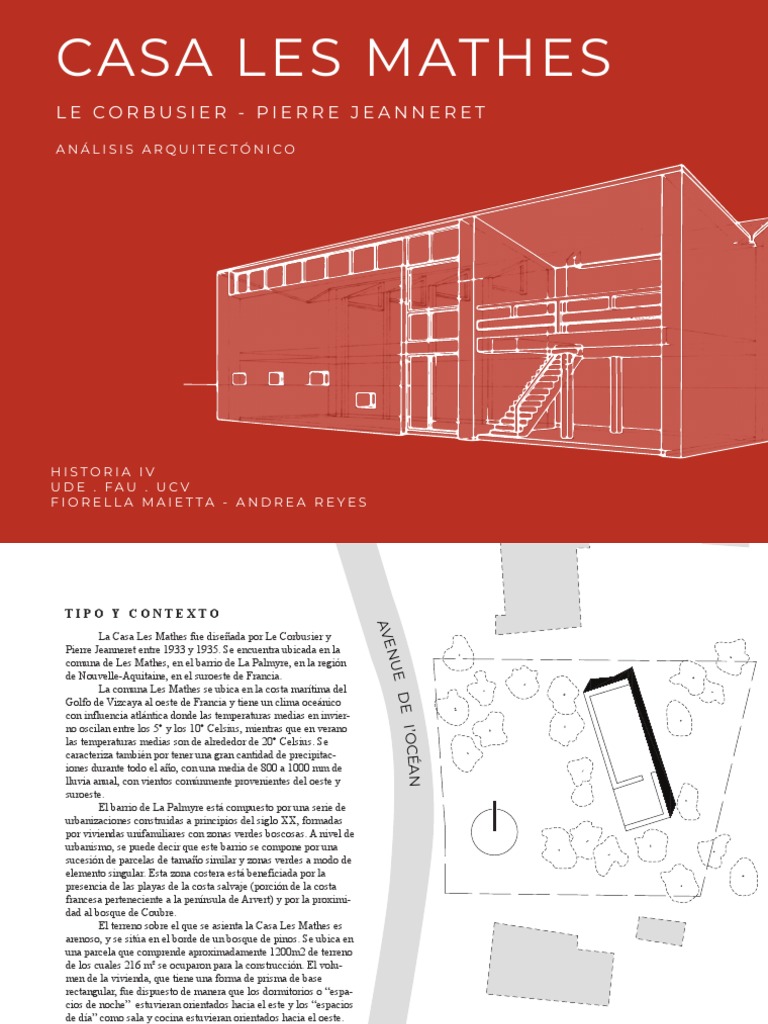 Casa Les Mathes: Análisis Arquitectónico | PDF