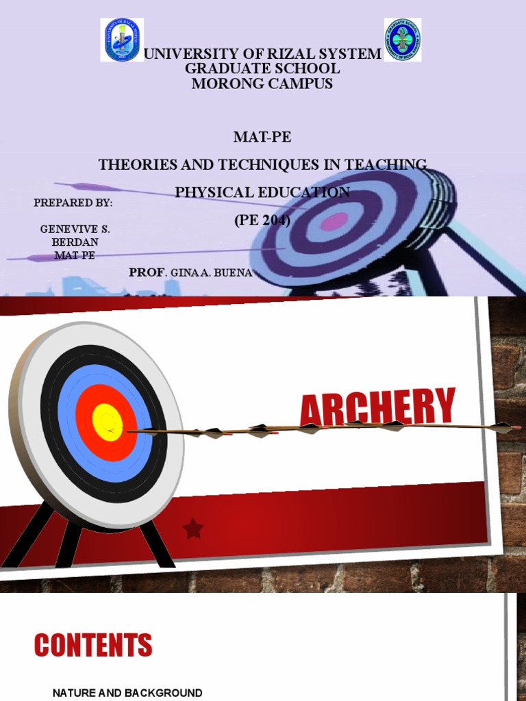 Archery Training Program Overview | PDF | Social Science | Home & Garden
