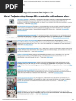 Advanced View of Atmega Microcontroller Projects List - Projects Tutorials Code Library For Atmels Atmega32 AVR