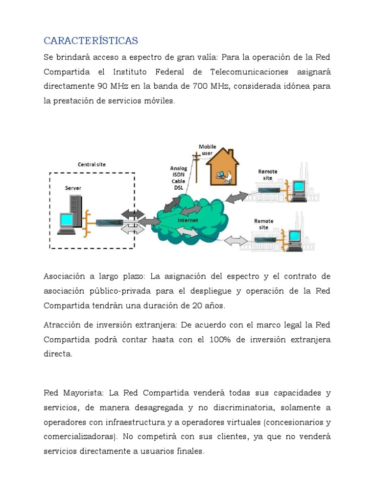 Características de la Red Compartida en México | PDF ...