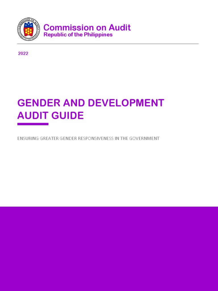 GAD Audit Guide for Government Agencies | PDF | Audit | Gender And ...