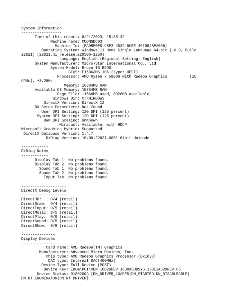 Dx Diag Pdf Device Driver Usb