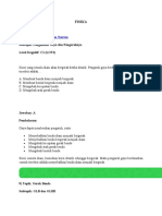 Soal Fisika Biologi MTSN