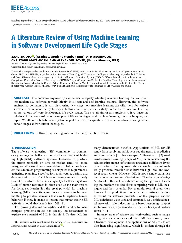 Machine Learning in Software Development | PDF | Computers