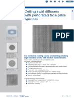 Ceiling Swirl Diffusers With Perforated Face Plate: Type DCS