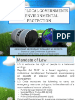 Role Local Government Units Environmental Protection