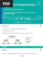 Analyze Transistor Biasing Circuits - Load Lines (FET - MOSFET)