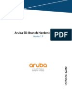 Aruba SD-Branch Hardening Guide