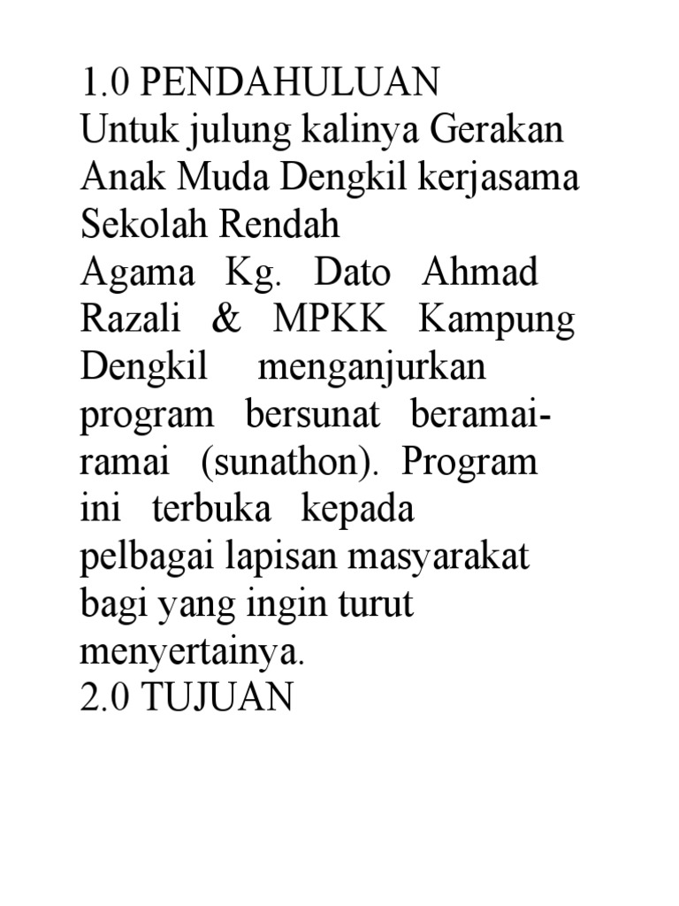 Program Khatan Perdana 2025 Dengkil | PDF | Kesehatan Holistik
