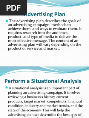 Advertising Plan
