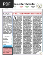 Parliamentary Monitor: 16 Bills Set For Fourth Session