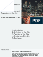 Defenition of The City, Function of The City and Regulation