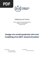 2021 - Design of A Small Qadrotor UAV and Modeling of An MPC-based Simulator