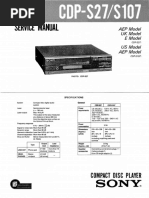 CPU Intel Core i7 -9700f Sony CDP-M35 Service Manual | PDF