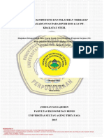 Pengaruh Kompetensi Dan Pelatihan Terhadap Kinerja Karyawan Pada Divisi HCD & LC Pt. Krakatau Ste