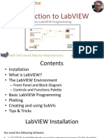 Introduction To LabVIEW - Overview