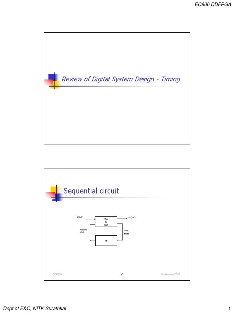 Digital System Design: Timing Review | PDF | Electronic Design ...