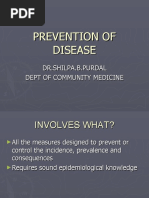 Prevention of Disease