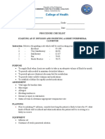 IV Checklist