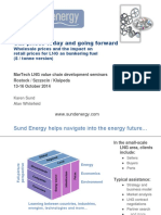 Gas Prices ($ Per Tonne) Today and Going Forward Sund Energy Oct 2014