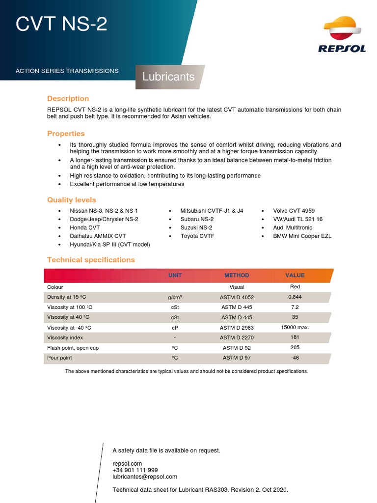 REPSOL CVT NS 2 v3 | PDF