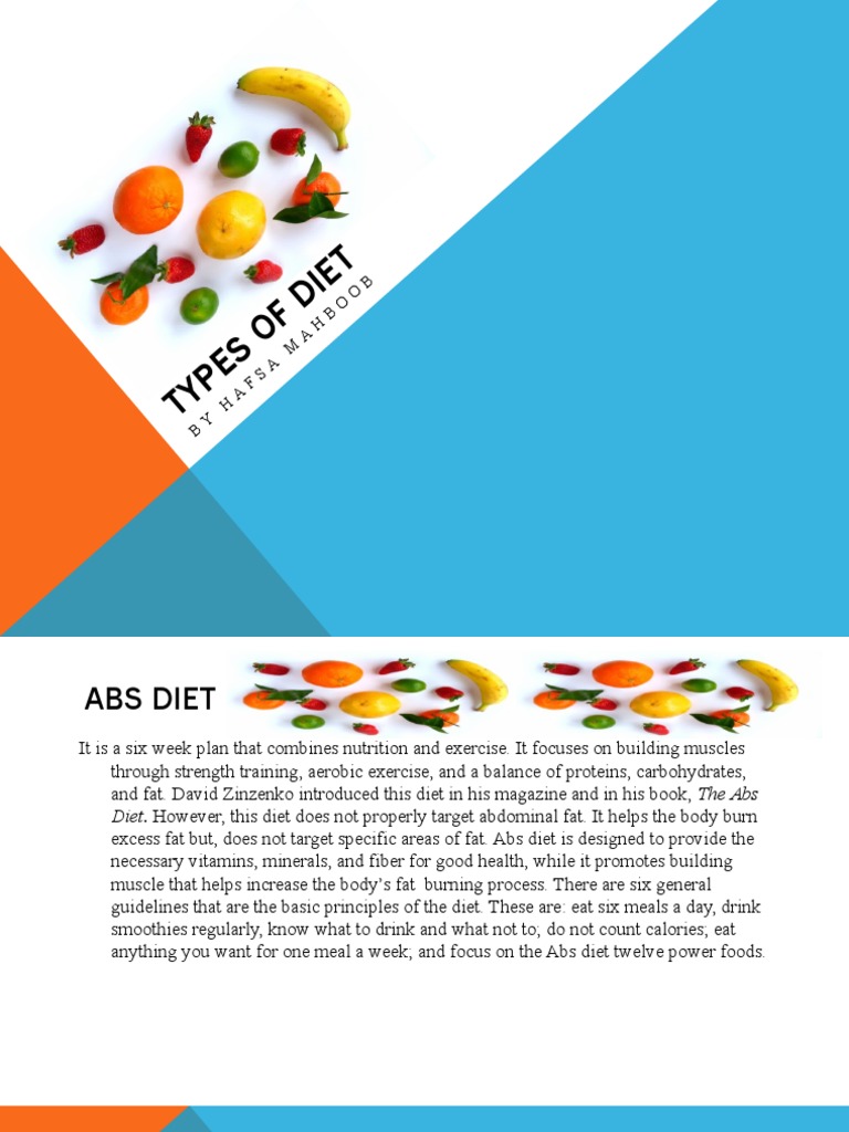 Types of Diet | PDF | Dieting | Fat