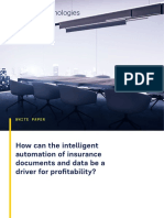 White Paper How Can The Intelligent Automation of Insurance Documents and Data Be A Driver For Profitability