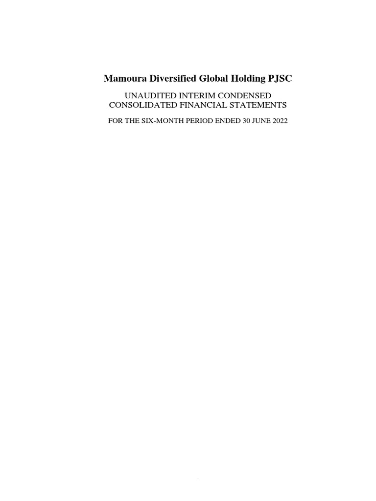 2022 30 June - MDGH - Final For Publishing | PDF | Financial Audit ...