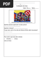 Avaliação de Arte - 2º Ano 2º Bimestre | PDF