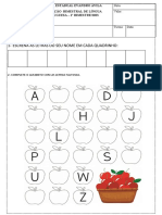 Avaliação Adaptada de Português