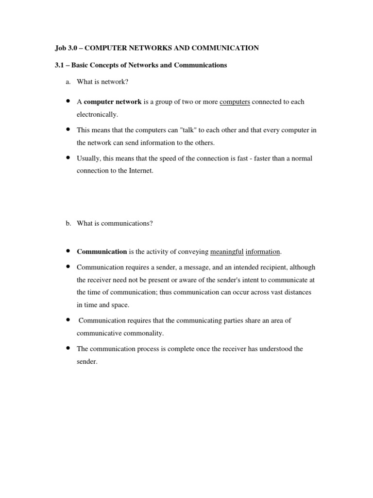 Job 3 - Computer Networks | PDF | Wide Area Network | Local Area Network