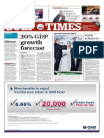 20% GDP Growth Forecast: Gulf Times